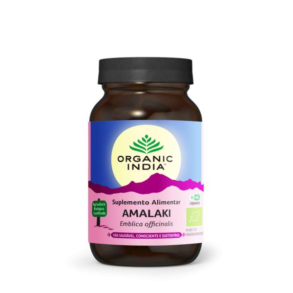 Amalaki Bio Organic India 90 capsulas vegetais-digestão-antioxidante