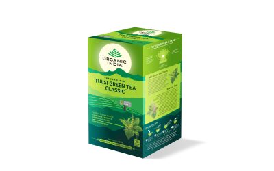 Tulsi Green Tea Classic™ – Infusão Bio Organic India™ 25 saquetas