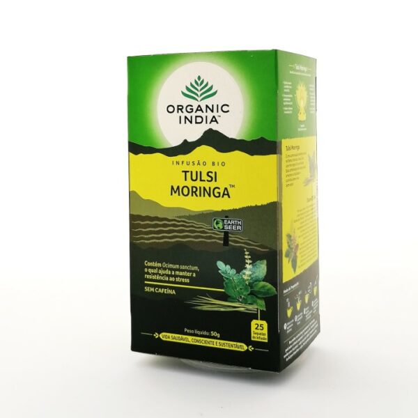 Infusão Bio Tulsi Moringa Organic India