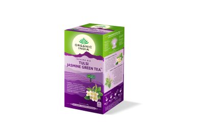 Tulsi Jasmine Green Tea™ – Infusão Bio Organic India™ 25 saquetas