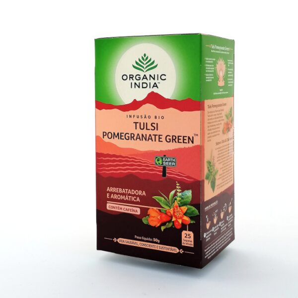 Infusão Bio Tulsi Pomegranate Green