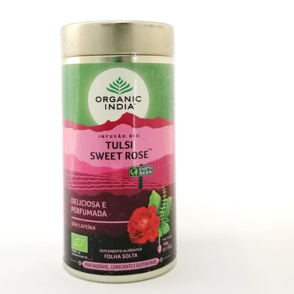 Tulsi Sweet Rose - Infusão Bio folha solta Organic India