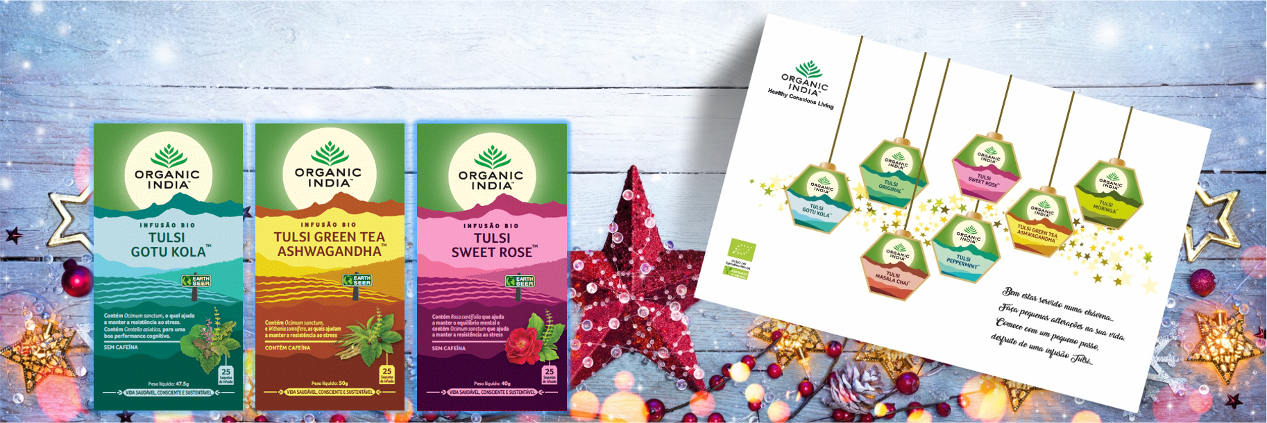 Pack Natal 21 Trio Relax Infusoes Organic India™
