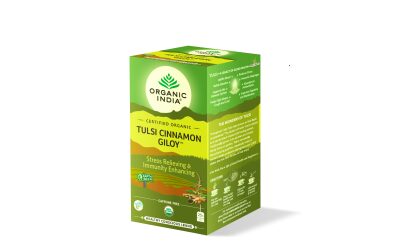 Tulsi Cinnamon Giloy™ – Infusão BIO Organic India™ 25 saquetas