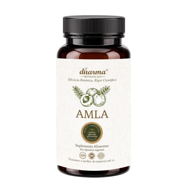 Amla Dharma Botanicals 60 caps vegetais novo rotulo 2026 antioxidante digestao