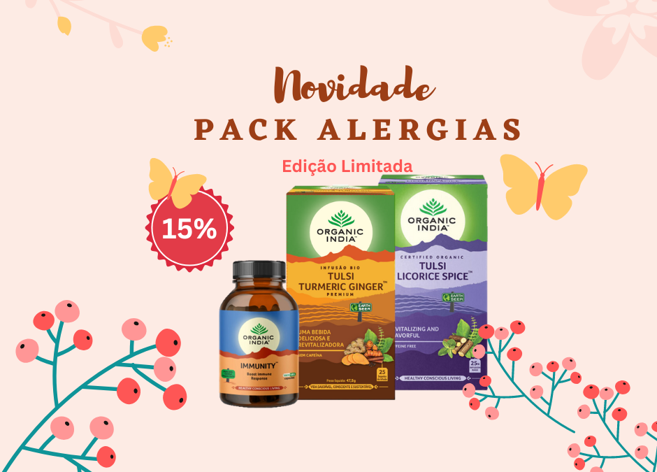 NOVIDADE – Pack Imunidade e Alergias Organic India™
