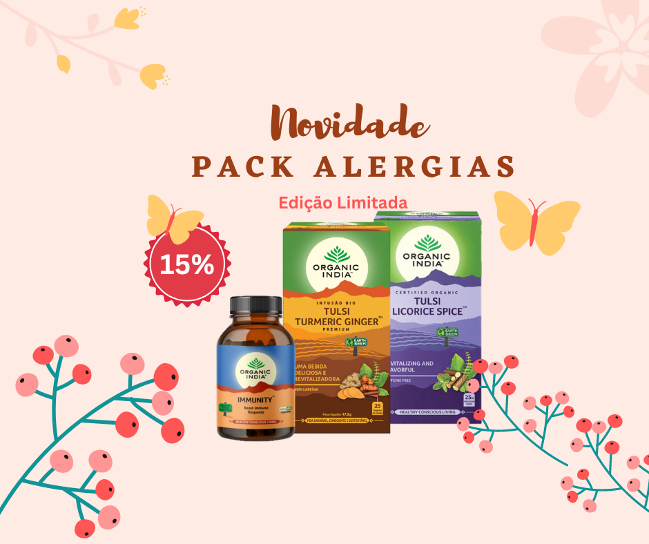 Pack Alergias e Imunidade Organic India-Poupança 15%