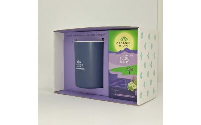 Caixa Presente – Infusão Tulsi Sleep Organic India™ + caneca