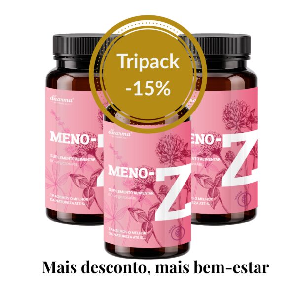 Meno-Z Dharma Botanicals- Menopausa e perimenopausa Tripack 15 porcento desconto