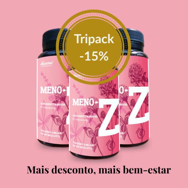 Meno-Z Dharma Botanicals-menopausa-Tripack 15 porcento desconto