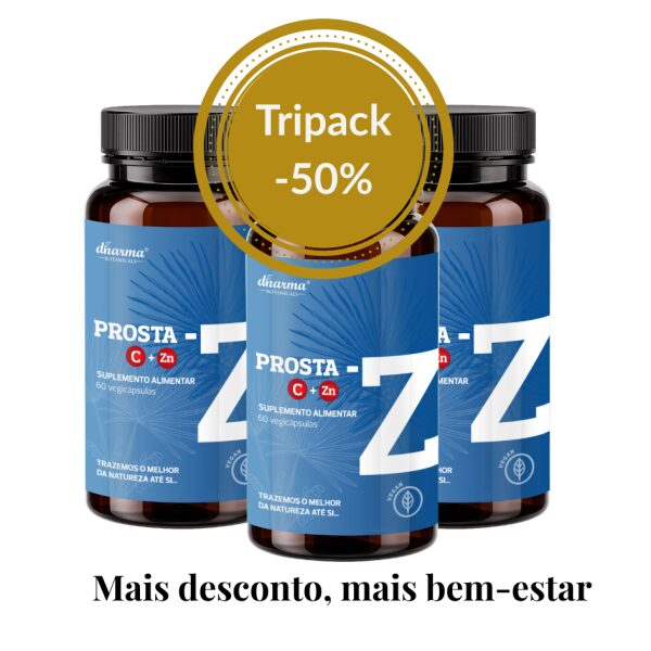 Prosta-Z Dharma Botanicals- Prostata HBP-Tripack 50 porcento desconto