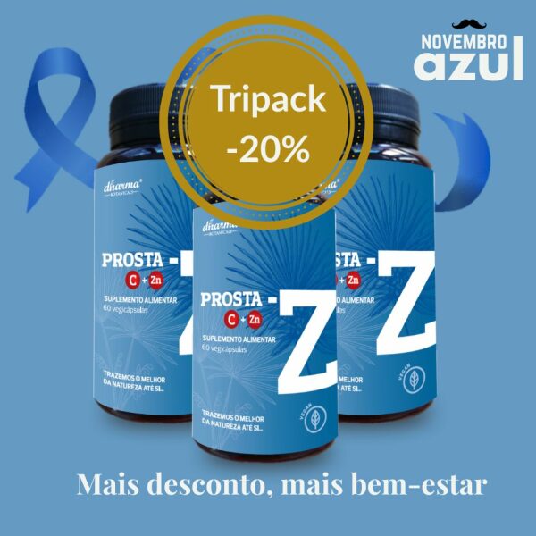 Prosta-Z Dharma Botanicals-Tripack novembro azul cancro da prostata 20 porcento desconto especial