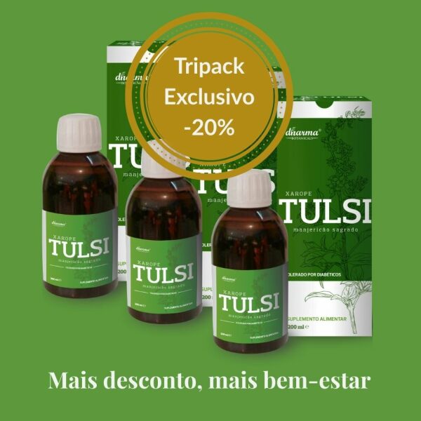 Tulsi xarope Dharma Botanicals 3Pack Desconto especial 20%