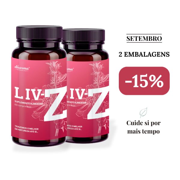 Liv-Z Dharma Botanicals pack 2 embalagens com 15pc desconto promo Setembro 26